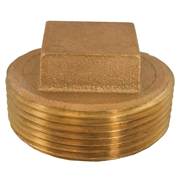 Jones Stephens 2in. Bronze Cored Plug with Square Head B74289LF - main